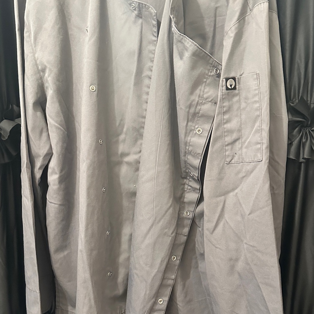 Chef Works Gray Chef Coat Jacket - Picture 3 of 4